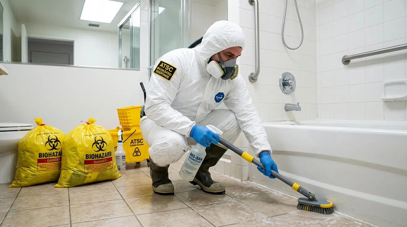 Decontamination equipment deployed for Blood Cleanup in Tremont